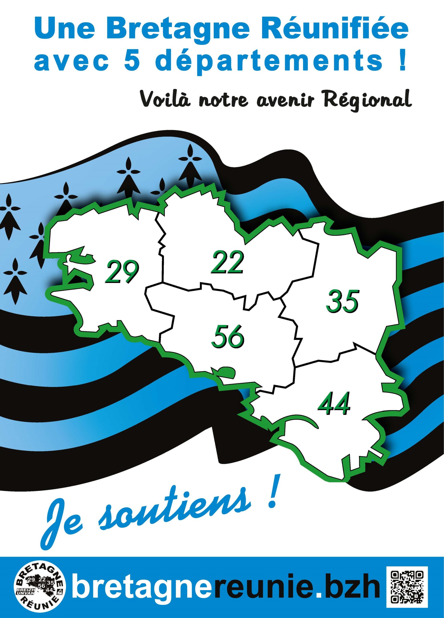 Affiche réunification Bretagne